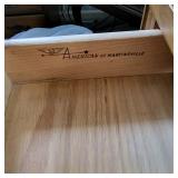 Vintage American of Martinsville Writing Desk with Glass top