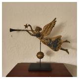 Folk Art Style Trumpeting Angel Weather Vane