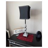 Pedestal Table Lamps with Black shade (2)