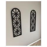 Wood Cathedral Window Frame SET OF 2: Farmhouse Wall Decor