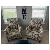 Charcoal Floral Print Accent Chair by Golden Chair inc. (2)