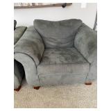Gray Casual Plush Chairs