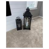 Black metal lanterns