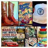 This Fri thru Sun! ~MASSIVE 2 Phase - Ft Worth Estate Sale! Local Nostalgia, Ford Mustang, MCM, Western, Antiques, Vintage Collectors Paradise.. It's HUGE : )