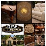 Amazing Rockwall Estate Sale! Stunning Furniture, Uranium Glass, Nice W/D Set, Collectibles & More!