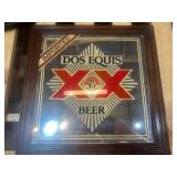 Dos Eques Beer Mirror Sign