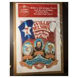 #7 Willlie Nelson Picnic Poster
