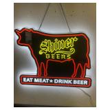 Shiner Beer Eat Meat neon Sign