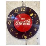 Vintage Porcelain Coke Clock