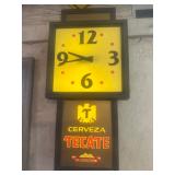 Tecate Beer Clock