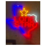 Lighted Lone Star Sign