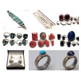 Sterling & Navajo Jewelry