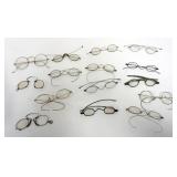 1049	LARGE ASSORTMENT EARLY ANTIQUE EYEGLASS