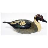 1050	ANTIQUE DUCK DECOY WITH GLASS EYES, APPROXIMATELY 16 IN X 7 IN X 6 IN H