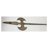 1066	ENGLISH BATTLE AXE, APPROXIMATELY 11 IN X 52 IN