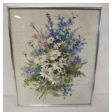 1106	FRAMED PRINT OF FLORAL STILL LIFE, APPROXIMATELY 17 IN X 21 IN OVERALL