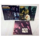 1129	VINTAGE VINYL RECORD ROCK ALBUMS, ASSORTED LPS, ROLLING STONES