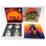 1135	VINTAGE VINYL RECORD ROCK ALBUMS, ASSORTED LPS