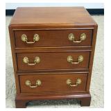 1216	STICKLEY SOLID CHERRY MINIATURE 3 DRAWER CHEST, APPROXIMATELY 20 IN X 15 IN X 23 IN H