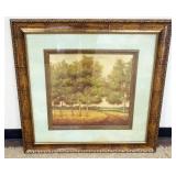 1170	FRAMED AND MATTED PRINT OF COUNTRY PATHWAY, APPROXIMATELY 36 IN X 36 IN OVERALL
