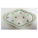 1015	RICHARD GINORI ITALIAN ROSE PORCELAIN OVAL TRAY, APPROXIMATELY  17 IN X 10 1/4 IN