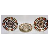 1023	ROYAL CROWN DERBY IMARI #1128, 10 - 8 1/2 IN PLATES