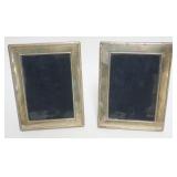 1076	STERLING DRESSER FRAMES, GROUP OF 2, LARGEST APPROXIMATELY 7 IN H