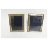 1078	STERLING DRESSER FRAMES, GROUP OF 2, LARGEST APPROXIMATELY 9 IN H