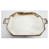 1091	CHRISTOFLE DOUBLE HANDLE SERVING TRAY, APPROXIMATELY 23 IN X 16 IN