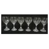 1124	BACCARAT *MASSENA* CRYSTAL 6-6 1/2 IN WINES