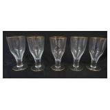 1146	5 LARGE MURANO TORCHON GOBLETS, EACH APPROXIMATELY 9 1/4 IN HIGH
