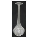 1170	LALIQUE FRANCE CLEAR & FROSTED *CLAUDE* VASE, APPROXIMATELY 13 3/4 IN HIGH