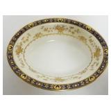 1187	MINTON *DYNASTY* BONE CHINA OVAL BOWL, APPROXIMATELY 10 1/4 IN X 7 3/4 IN X 2 1/2 IN HIGH