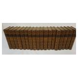 1209	18 LEATHER BOUND BOOKS GEORGE ELIOTS WORKS, CABINET EDITION