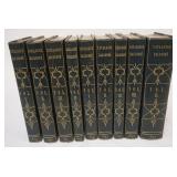 1214	9 LEATHER BOUND & GILT EDGE BOOKS *CATALOGUE RAISONNE* THE WORKS OF DUTCH, FLEMISH & FRENCH PAI