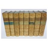 1221	8 LEATHER BOUND BOOKS *THE WORKS OF LORD MACAULAY*