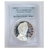 1023	ABRAHAM LINCOLN SILVER DOLLAR COMMEMORATIVE 2009-P