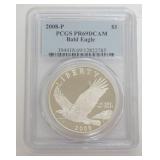 1044	BALD EAGLE SILVER DOLLAR 2008-P
