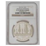 1054	DISABLED VERTERANS COMMEMORATIVE SILVER DOLLAR 2010-W