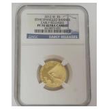 1067	STAR SPANGLED BANNER 5 DOLLAR GOLD COIN 2012-W