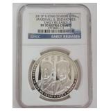 1073	5 STAR GENERALS MARSHALL & EISENHOWER COMMEMORATIVE SILVER HALF DOLLAR 2013-P