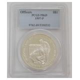 1078	NATIONAL LAW ENFORCEMENT OFFICERS MEMORIAL SILVER DOLLAR 1997-P