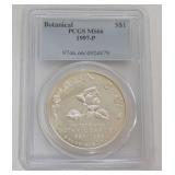 1084	BOTANICAL COMMEMORATIVE SILVER DOLLAR 1997-P