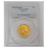 1091	GEORGE WASHINGTON 5 DOLLAR GOLD COIN 1999-W