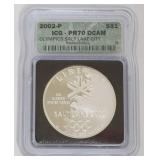 1111	OLYMPICS SALT LAKE CITY SILVER DOLLAR 2002-P