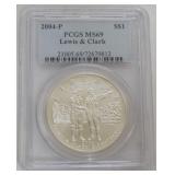 1117	LEWIS & CLARK SILVER DOLLAR 2004-P