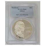 1131	JAMES MADISON SILVER DOLLAR 1993-S