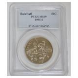 1153	BASEBALL SILVER HALF DOLLAR 1995-S