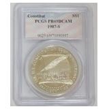 1192	US CONSTITUTION COMMEMORATIVE SILVER DOLLAR 1987-S