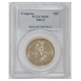 1198	CONGRESS SILVER HALF DOLLAR 1989-D